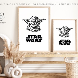 Yoda poszter, Star Wars kép, vászonkép, dekoráció - otthon & életmód - dekoráció - kép & falikép - poszter - Meska.hu