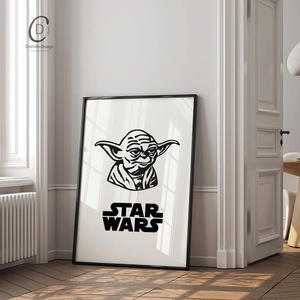 Yoda poszter, Star Wars kép, vászonkép, dekoráció - otthon & életmód - dekoráció - kép & falikép - poszter - Meska.hu