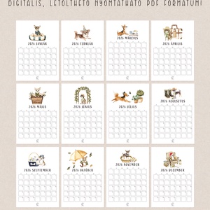 Falinaptár 2026, kutyás, havi tervező - otthon & életmód - papír, írószer - naptár & tervező - Meska.hu