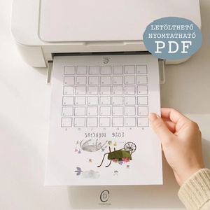 Falinaptár 2026, erdei állatos, havi tervező - otthon & életmód - papír, írószer - naptár & tervező - Meska.hu