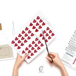 Valentin napi csináld magad képeslap, befőttes üveg ajándékkísérő, letölthető, digitális, nyomtatható - otthon & életmód - papír, írószer - ajándékozás kellékei - képeslap, üdvözlőlap - Meska.hu