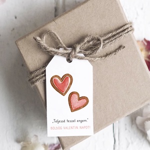 Valentin napi idézetes ajándékkísérő, szívecskés ajándékátadó kártya szett 4 db - otthon & életmód - papír, írószer - ajándékozás kellékei - ajándékkísérő - Meska.hu