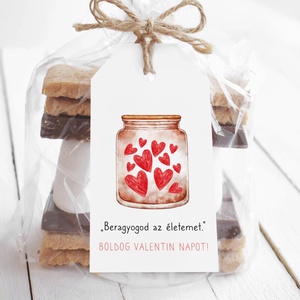 Valentin napi idézetes ajándékkísérő, szívecskés ajándékátadó kártya szett 4 db - otthon & életmód - papír, írószer - ajándékozás kellékei - ajándékkísérő - Meska.hu