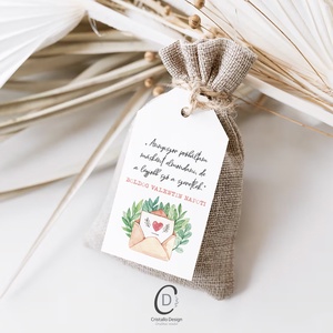 Valentin napi idézetes ajándékkísérő, szívecskés ajándékátadó kártya szett 4 db - otthon & életmód - papír, írószer - ajándékozás kellékei - ajándékkísérő - Meska.hu