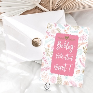 Valentin napi képeslap, évfordulós üdvözlőlap, ajándékkísérő, pénzátadó, letölthető, digitális - otthon & életmód - papír, írószer - ajándékozás kellékei - ajándékkísérő - Meska.hu