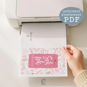 Valentin napi képeslap, évfordulós üdvözlőlap, ajándékkísérő, pénzátadó, letölthető, digitális - otthon & életmód - papír, írószer - ajándékozás kellékei - ajándékkísérő - Meska.hu