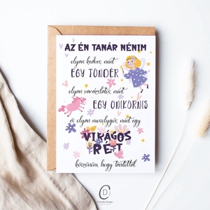 Köszönőajándék óvónéniknek, dadusoknak, ballagásra búcsúajándék, ajándékkísérő - otthon & életmód - papír, írószer - ajándékozás kellékei - ajándékkísérő - Meska.hu