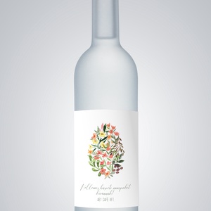 Húsvéti borospalack címke, pálinkás címke, ajándékátadó, egyedi italos üveg matrica, Ünnepi díszek, dekorációk, Húsvéti díszek és dekorációk, Húsvéti matrica, Fotó, grafika, rajz, illusztráció, MESKA