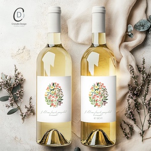 Húsvéti borospalack címke, pálinkás címke, ajándékátadó, egyedi italos üveg matrica - ünnepi díszek, dekorációk - húsvéti díszek és dekorációk - húsvéti matrica - Meska.hu