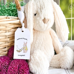 Húsvéti ajándékkísérő, tavaszi ajándékátadó címke szett 6 db - otthon & életmód - papír, írószer - ajándékozás kellékei - ajándékkísérő - Meska.hu