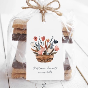 Húsvéti ajándékkísérő, folk ajándékátadó címke szett 6 db - otthon & életmód - papír, írószer - ajándékozás kellékei - ajándékkísérő - Meska.hu