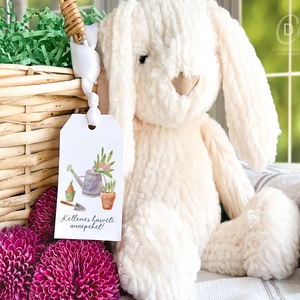 Húsvéti ajándékkísérő, tavaszi ajándékátadó címke szett 6 db - otthon & életmód - papír, írószer - ajándékozás kellékei - ajándékkísérő - Meska.hu