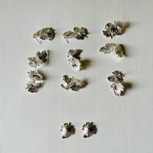 Kiárusítás! Fülbevaló alap szőlőleveles, ezüst - kellékek & szerszámok - ékszerkellék - fülbevaló alap - Meska.hu