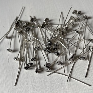 Kiárusítás, szerelőpálca ezüst színben - kellékek & szerszámok - ékszerkellék - fülbevaló alap - Meska.hu