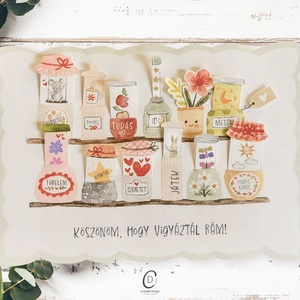 Ballagásra csináld magad képeslap, ajándékkísérő, köszönőajándék, letölthető, digitális, nyomtatható - otthon & életmód - papír, írószer - ajándékozás kellékei - képeslap, üdvözlőlap - Meska.hu