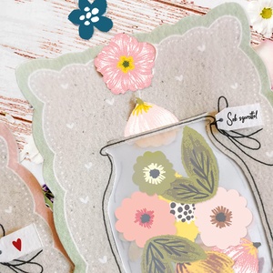 Anyák napi csináld magad képeslap, befőttes üveg ajándékkísérő, letölthető, digitális, nyomtatható, Otthon & Életmód, Papír, írószer, Ajándékozás kellékei, Képeslap, üdvözlőlap, Fotó, grafika, rajz, illusztráció, Papírművészet, MESKA