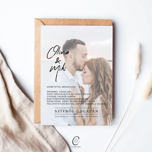 Olivia minimál stílusú boros, pálinkás címke, esküvői köszönő ajándék matrica, szülőköszöntő - esküvő - emlék & ajándék - köszönőajándék - Meska.hu