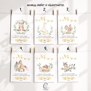 Erdei állatos köszönőajándék óvó néniknek, ballagásra búcsúajándék, ajándékkísérő - otthon & életmód - papír, írószer - ajándékozás kellékei - képeslap, üdvözlőlap - Meska.hu