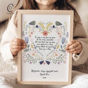 Köszönőajándék óvó néniknek, dadusoknak, ballagásra búcsúajándék, ajándékkísérő, poszter - Meska.hu