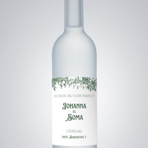 Vineyard boros, pálinkás címke, esküvői köszönő ajándék matrica, szülőköszöntő - esküvő - emlék & ajándék - köszönőajándék - Meska.hu