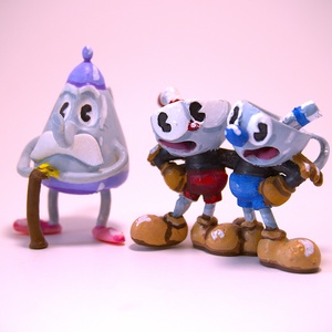 Kannabácsi egyedi figura (Cuphead) Csészefej és Bögrearc -  - Meska.hu