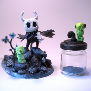 Hollow Knight gyurma figurák, Otthon & Életmód, Dekoráció, Dísztárgy, Gyurma, MESKA