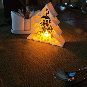 Karácsonyi asztali dekoráció  - Meska.hu