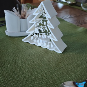 Karácsonyi asztali dekoráció  - karácsony - karácsonyi lakásdekoráció - karácsonyi fénydekoráció - Meska.hu