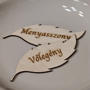 Gravírozott névtábla esküvőre., Esküvő, Dekoráció, Tábla & Jelzés, , MESKA