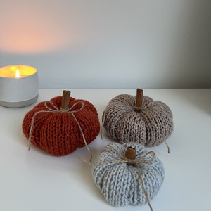 Kötött tökök, Otthon & Életmód, Dekoráció, Halloween, Halloweeni dekoráció, Kötés, MESKA
