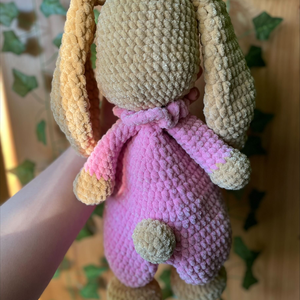 Horgolt plüss nyuszi szundipajti - játék & sport - plüssállat & játékfigura - nyuszi - Meska.hu