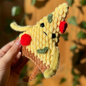 Horgolt plüss pizza szelet - játék & sport - plüssállat & játékfigura - más figura - Meska.hu