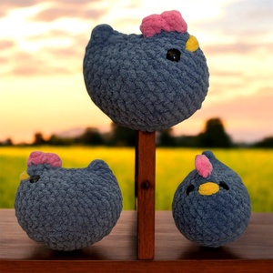 Horgolt kék tyúk - Stardew Valley (amigurumi) - játék & sport - plüssállat & játékfigura - más figura - Meska.hu