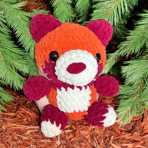 Horgolt vörös panda (amigurumi), Játék & Sport, Plüssállat & Játékfigura, Más figura, Horgolás, MESKA
