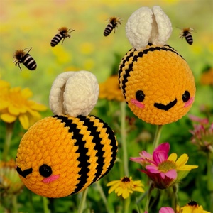 Horgolt méhecske (amigurumi) - játék & sport - plüssállat & játékfigura - más figura - Meska.hu