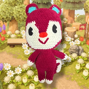 Horgolt Poppy mókus - Animal Crossing (amigurumi), Játék & Sport, Plüssállat & Játékfigura, Más figura, Horgolás, MESKA