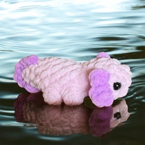 Horgolt pink mini axolotl (amigurumi), Játék & Sport, Plüssállat & Játékfigura, Más figura, Horgolás, MESKA