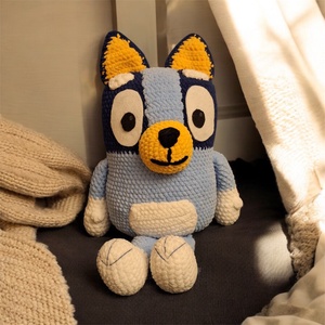 Horgolt Bluey kutyus (amigurumi), Játék & Sport, Plüssállat & Játékfigura, Kutya, Horgolás, MESKA