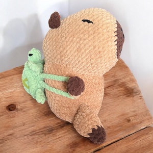 Horgolt kapibara + teknős hátizsák (amigurumi) - Meska.hu