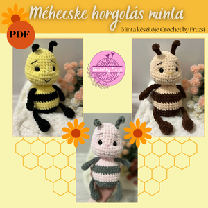 Méhecske horgolási minta (PDF formátumban) - Meska.hu