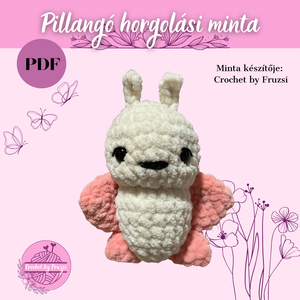 Pillangó horgolási minta( PDF formátumban), DIY (Csináld magad), Szabásminta, útmutató, Horgolási minta, Varrás, Horgolás, MESKA