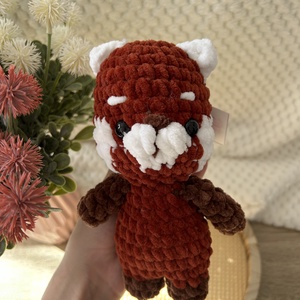 Horgolt vöröspanda - játék & sport - plüssállat & játékfigura - más figura - Meska.hu