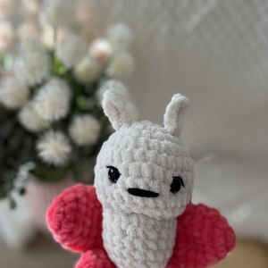 Horgolt pillangó ( sötétrózsaszín), Játék & Sport, Plüssállat & Játékfigura, Pillangó, Horgolás, Varrás, MESKA