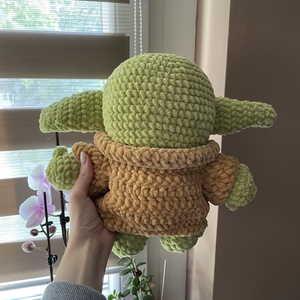 Horgolt plüss Yoda - játék & sport - plüssállat & játékfigura - más figura - Meska.hu