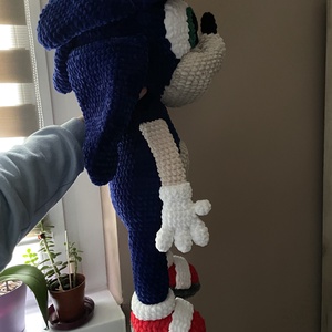 Horgolt plüss Sonic sündisznó - játék & sport - plüssállat & játékfigura - süni - Meska.hu