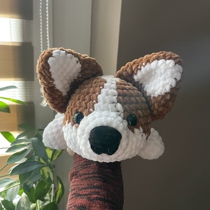 Horgolt plüss Corgi kutya, Játék & Sport, Plüssállat & Játékfigura, Kutya, Horgolás, MESKA