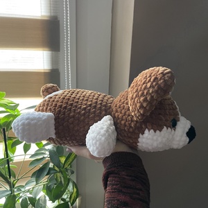 Horgolt plüss Corgi kutya - játék & sport - plüssállat & játékfigura - kutya - Meska.hu