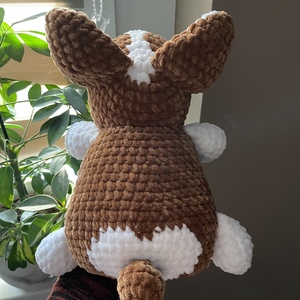 Horgolt plüss Corgi kutya - játék & sport - plüssállat & játékfigura - kutya - Meska.hu