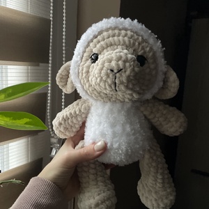 Horgolt plüss bárány - Meska.hu