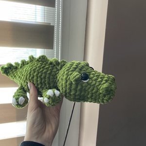 Horgolt plüss krokodil, Játék & Sport, Plüssállat & Játékfigura, Más figura, Horgolás, MESKA